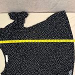 Monteau Women's Size XL Black Polka Dot Long Sleeve Tiered Babydoll Top Casual Photo 9