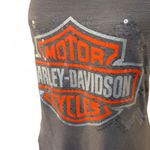 Harley Davidson Y2K VTG.  GRAY‎ LOGO SEQUIN TANK TOP SMALL #2 Photo 4