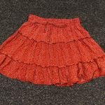 Princess Polly Red Floral Skirt 8 Photo 0