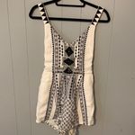 Mink Pink Eco Warrior White & Black Romper Small Photo 1