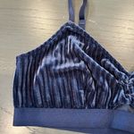 Free Press  Velvet Bralette in Deep Blue Photo 2