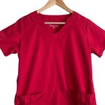 Butter Soft Women‎ Scrub Top S Red Medical Uniform Nurse Workwear Dental Casual Photo 3