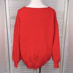 SheIn  (Curve) Tie Front Bishop Sleeve Cardigan Sweater Red-0XL Photo 1