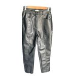 Wilfred x Aritzia - The Rebel Straight Leg Vegan Leather Utility Pant Sz 4 Photo 5