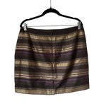 Banana Republic 1342 Metallic Striped Skirt Size 12 Photo 1