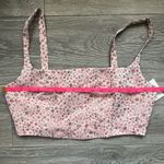 Cinq à Sept NEW  Pink Gold Floral Print Spring Summer Bra Crop Top Size M Photo 7