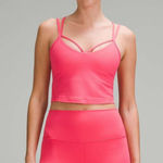 Lululemon  Align Strappy Ribbed Tank Top Size 2 A/B Cup Glaze Pink Pilates RARE Photo 0