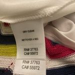 Laundry by Shelli Segal Chevron Knit Midi Dress with Striped Pattern in Navy,‎ Red, Yellow and White Photo 12