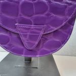 Vintage Dover Crossbody Bag Womens Purple Embossed Animal Print Mirror Purse Photo 3