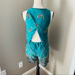 Anthropologie Elevenses By Anthro. Papillion Romper Green Sz XS Photo 2