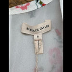 Rebecca Taylor  Marguerite Floral Silk Dress White size 8 Photo 4