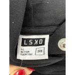 LSKD Good Times Club Hoodie Black White Graphic Pullover Women Size 3XS Photo 3