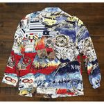 Chico's size 1 Small Travel Cruise Zip Jacket Vacation Navigation Photo 4