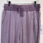 Zyia Dont Wake Me Up Lilac Thermal Waffle Knit Joggers Pants Loungewear M New Photo 2