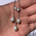 Sterling Silver Women's Choker Necklace With Pretty Beads Photo 3