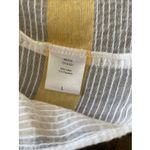 Flagpole NYC Womens Large Sheer Stripe Melissa Crop Top Euro Resort Sheer Clean White Photo 6