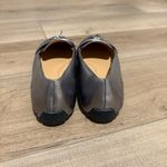 Talbots FRANCESCA TASSELED METALLIC LEATHER DRIVING FLATS SILVER 9 Photo 2