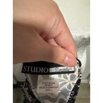 Vintage Floral Cami Top Lace Trim Black Sleeveless Casual Tank Top Womens Large Photo 3