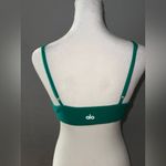 Alo Yoga  Ribbed Manifest Bra in Green Emerald Medium Limited Edition NWOT Photo 1