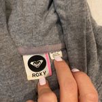 Roxy Women girls  size xsmall grey gray zip down hoodie with pockets and buttons Photo 2