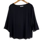 Grace Karin Black Pull Over Blouse Photo 0