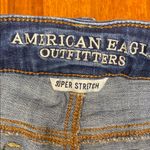 American Eagle Outfitters Blue Jean Shorty Shorts with Classic Medium Wa… Photo 1