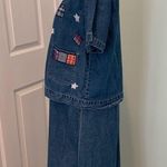 Agapo Collection Americana Midwestern School Teacher Denim Dress Top Jacket S Blue Photo 7
