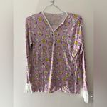 Little Sleepies Breakfast Buddies Women’s Pajama Top in Pink Purple Size Small Photo 2