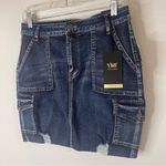 Ymi  Y2K Jean Cargo Midi Skirt Size 11/30 Juniors Photo 4