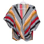 Umgee  Womens Tops Size L Multicolor Striped V-neck Faux Wrap‎ Photo 0