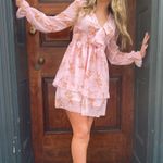 Amazon Pink Floral Dress Photo 0