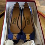 Salvatore Ferragamo  Sissi Patent-calf Wedges Photo 4