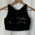 Spiritual Gangster Crop Top size S Sport Bra Baby Tee Black Ultra Cropped Photo 0