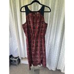 Athleta Martinique Mediterranean Sicilian Printed Faux Wrap Back Tassel Dress M Photo 1