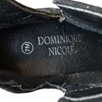 Dominique Nicole Womens Black Presley Ankle Boots Size 7M Lace Detail Faux Suede Photo 8