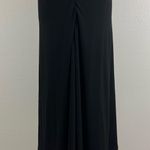 MODA INTERNATIONAL Vintage Y2K Black Edgy Stretchy Ruched Midi Halter Dress Size 4 Photo 6