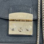 Furla Black Leather Mini Metropolis Chain Crossbody Bag - Preowned Photo 10