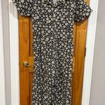 Big Bud Press Lazy Daisy Black Short Sleeve Jumpsuit 2XL Cotton Workwear Floral Size 2X Photo 0
