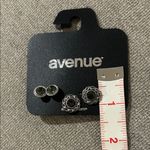 Avenue  Green and Silver Earring Set with a hint of green in the stone NWT Photo 3