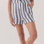 Pact  blue and white striped Harbour romper NEW size large Photo 0
