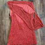 Retrofête Retrofete Esme Dress in Calypso Coral Sequin Beaded Large NWT Sleeveless Mini Photo 5