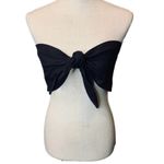 EXPRESS Black Bow Bandeau Top Size Small NWOT Photo 4