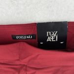 Roz & Ali  Classic Fit Pants Womens 20W Plus High Rise Ankle Red Stretch Studs Photo 4