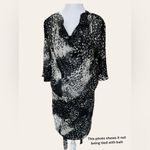 Intermix  Dress 100% Silk Animal Print Long Sleeve Sz Small Formal Party Church‍‍ Photo 1