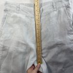 H by Halston H Halston M Medium Pants Linen Wide Leg Cropped Crop Gray Pull On Women's Resort Photo 6