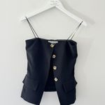 Amanda Uprichard Black Kourt Strapless Tank Photo 5