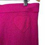 Juicy Couture Y2K Womens Pink 100% Cashmere Lounge Pants Size M Drawstring Heart Photo 4