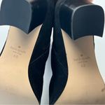 Kate Spade  Madelaine Womens Size 6B 6 Black Leather Suede Heeled Bootie‎ Strap Photo 10