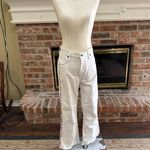 Johnny Was  White Flare Jeans with Vibrant Side Trim Photo 1