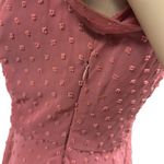 Altar'd State  Rose Swiss Dot Ruffled Wrap Look V Neck Short Sleeve Dress Small Photo 3